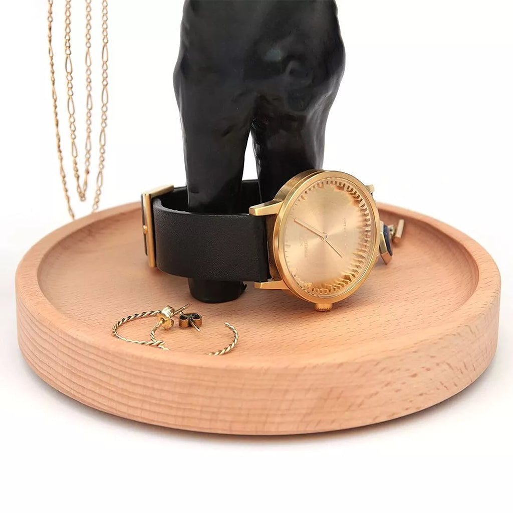 Rangement à bijoux à main squelette noir