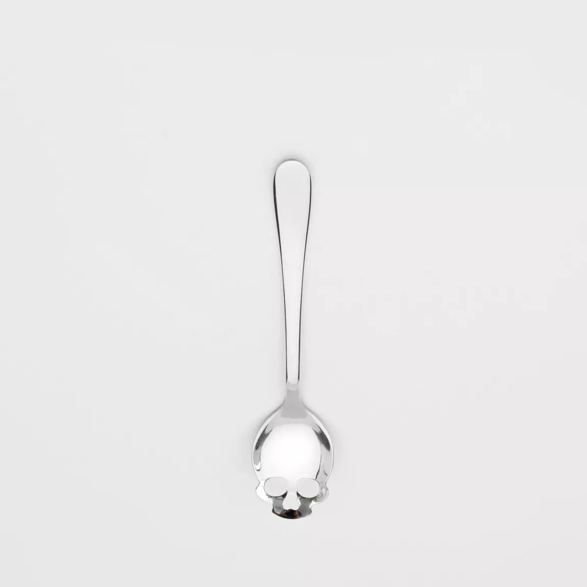 Cuillère à sucre crâne en acier inoxydable