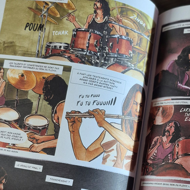 Livre - BD reportage de Pink Floyd