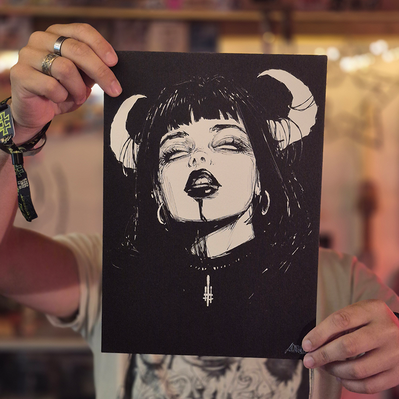 Affiche poster - rock demon A4