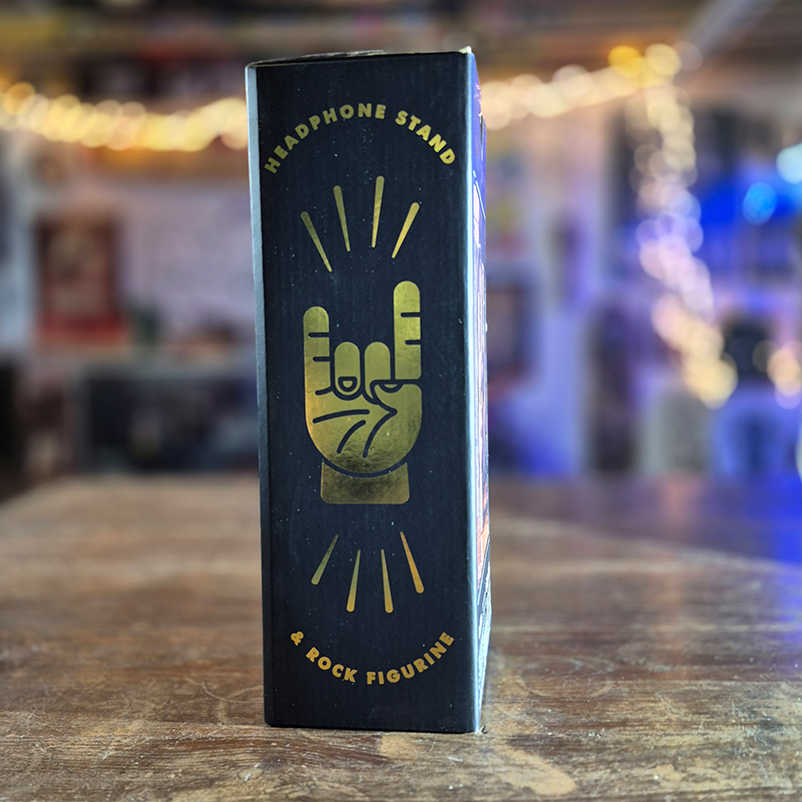 Support pour casque doré